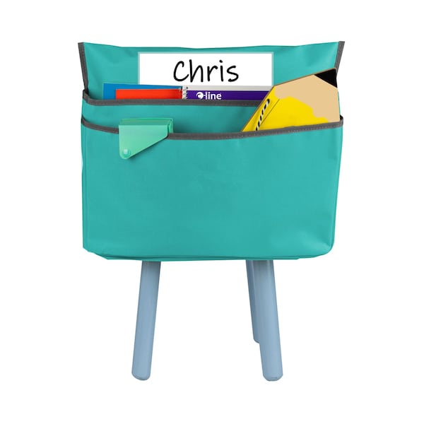 C-Line Products Standard Chair Cubbie, 14, Seafoam Green 10414 - main